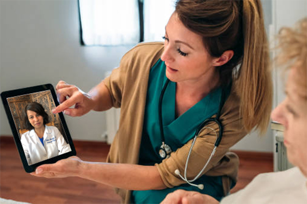 Nurse Telepresenter Telehealth Visit